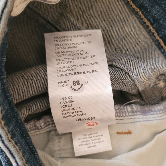 Free People Sabrina Distressed High Rise Button Fly Womens Jeans 29 - Picture 8 of 8